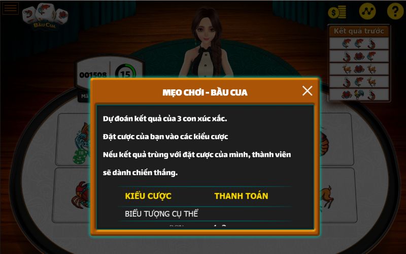 Luật chơi bầu cua online tại BK8